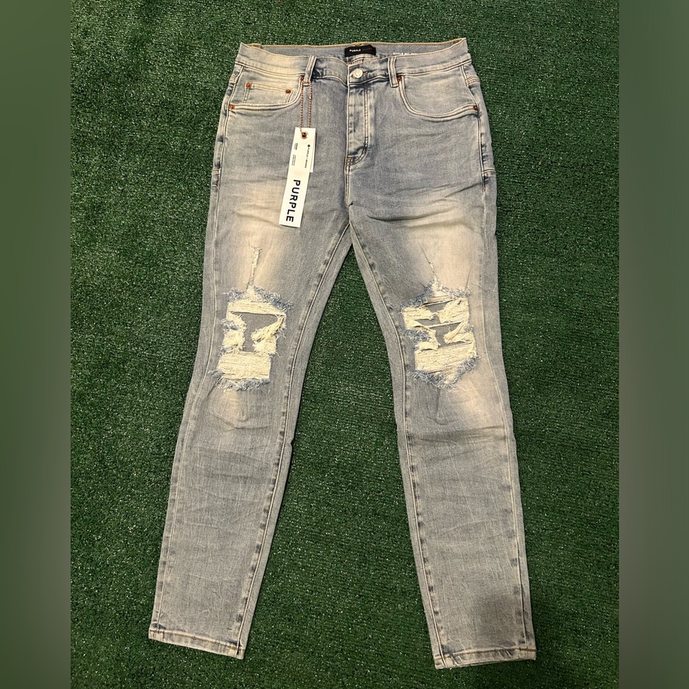 Purple jeans